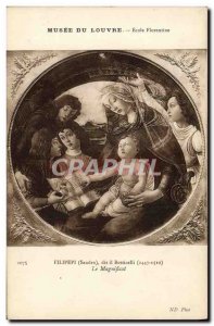 Old Postcard Musee Du Louvre School Florentine Filipepi Botticelli The Magnif...