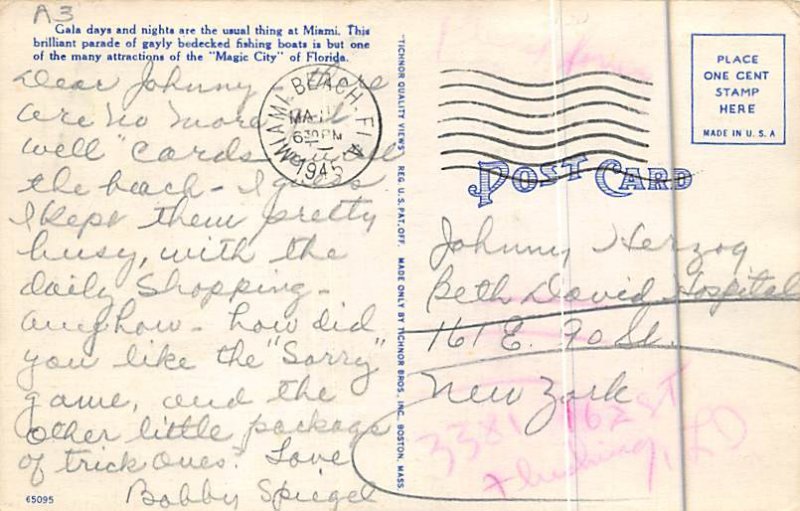 Parade of Fishing Boats Biscayne Bay