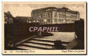 Postcard Old Fleurie Deauville Beach Royal Hotel from the gardens