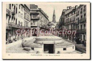 Old Postcard Plombieres The Roman Bath