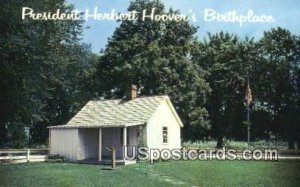 President Herbert Hoover's Birthplace - West Branch, Iowa IA  