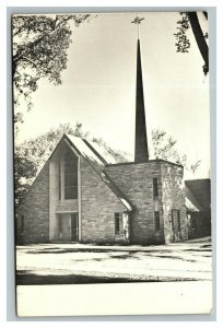 Vintage 1960's Postcard First Lutheran Church West Grove Street Pontiac Illinois