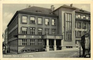 RPPC Postcard Kladno Post office and Telegraph Czechoslovakia