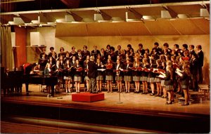 Choral Group Interlochen Arts Academy Michigan MI Postcard VTG UNP Dexter  