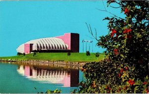 Van Wezel Hall Theatre Sarasota Florida Frank Lloyd School Flowers Postcard VTG 