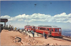 USA Cog Railroad At Pikes Peak Colorado Chrome Postcard 09.24