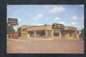 INDEPENDENCE MISSOURI COMBS COFFEE STOP GAS STATION ADVERTISING POSTCARD