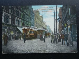 Manchester DEANSGATE from BLACKFRIARS STREET - Old Postcard by G.D.& D.