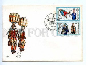 417785 BELGIUM 1981 year First Day COVER Europa CEPT FDC