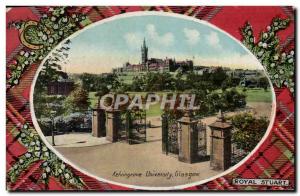 Postcard Old University Kelvingrove Glasgow Royal Stuart