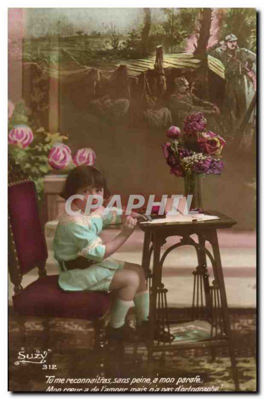 Fancy Old Postcard You easily recognize me has my initials My heart the lette...