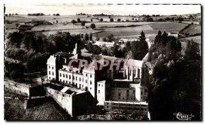 Postcard Modern Regny Pradines Abbey Aerial view