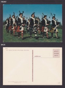 Postcard, Canada, Girls Highland Pipe Band at New Glasgow Nova Scotia