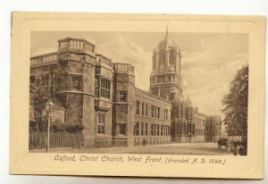 Christ Church Oxford England Embossed Firth Sepia,