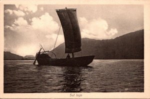 Italy Como Sol lago Sailing Scene