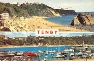 B101360 tenby wales ship bateaux car   14x9cm