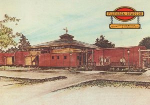 Victoria Train Station Restaurants Prime Rib Map Train Canada Postcard