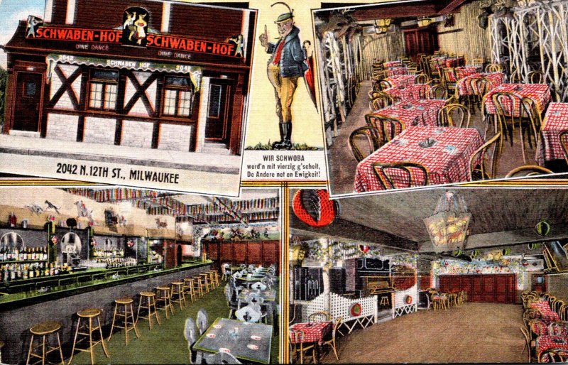 Wisconsin Milwaukee Schwaben-Hof German Restaurant Multi View 1941