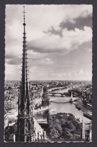 FRANCE, Postcard RPPC, Paris, Échappée sur la Seine