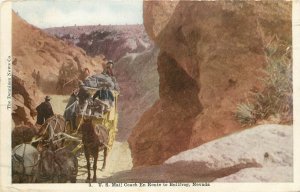 Postcard; US Mail Stage Coach En Route to Bullfrog NV, Posted 1908