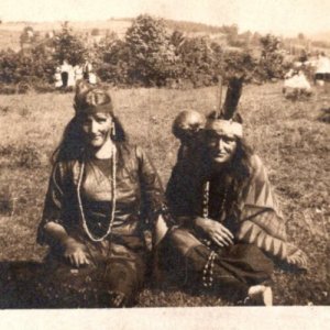 RPPC  Halloween Costume  Native American Indians  c1910   Postcard
