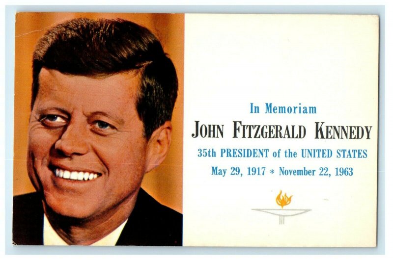 c1963 In Memoriam President John Fitzgerald Kennedy Political Postcard 