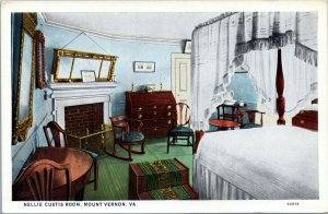 postcard Nellie Custis Room, Mt. Vernon, Va.