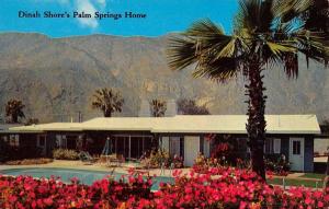 Palm Springs California Dinah Shore Home Pool View Vintage Postcard K52653