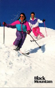 New Hampshire Black Mountain Ski Area Skiing Scene