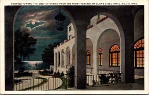 PC Gulf of Mexico from Front Veranda of Buena Vista Hotel Biloxi Mississippi