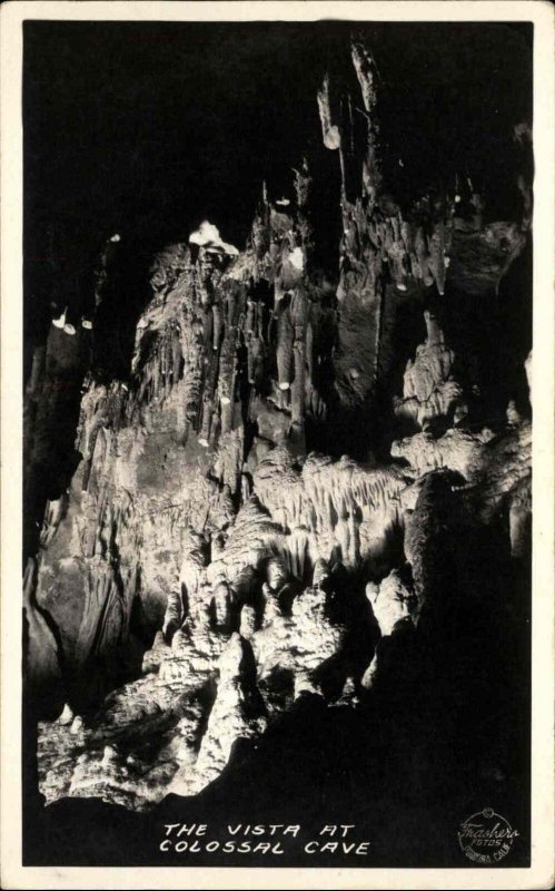 Tucson Arizona AZ Vista Colossal Cave c1900s-20s RPPC Real Photo Postcard