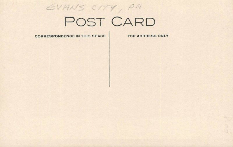LP58 Evans City Pennsylvania RPPC Postcard Lutheran Church United States Pennsylvania