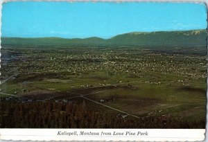 Kalispell Montana from Lone Pine Park Montana Postcard