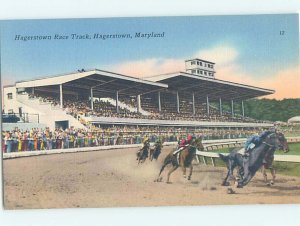 Pre-Chrome HAGERSTOWN HORSE RACE TRACK Hagerstown Maryland MD AG5616@