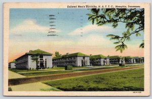 1946 Enlisted Men's Barracks N. A. T. T. C. Memphis Tennessee TN Posted Postcard