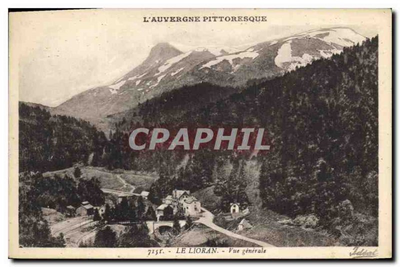 Old Postcard Picturesque Auvergne Lioran General view