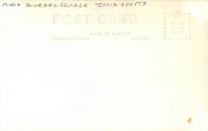 1940s Quebec Canada Tennis Sports RPPC real photo postcard 12184