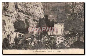 Old Postcard La Sainte Baume Facade of the Grotto