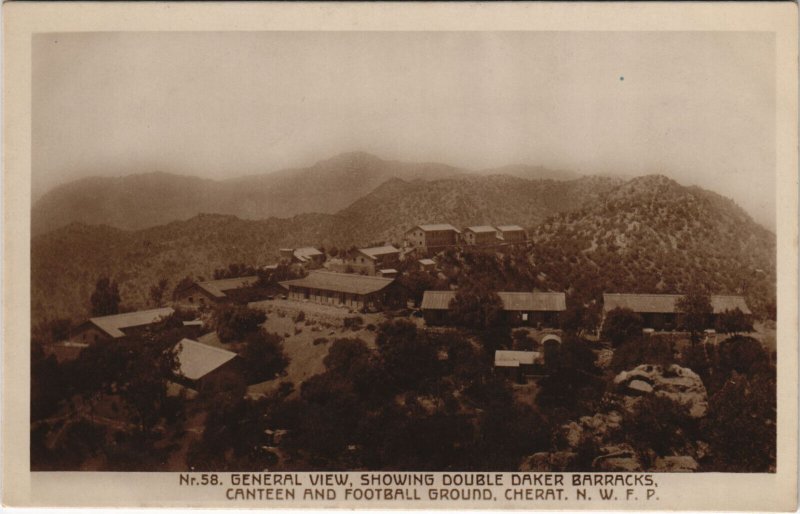 PC PAKISTAN, GENERAL VIEW, CHERAT, Vintage REAL PHOTO Postcard (b43325)