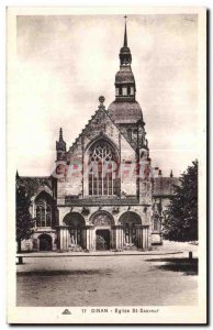 Postcard Old Dinan Saint Sauveur Church