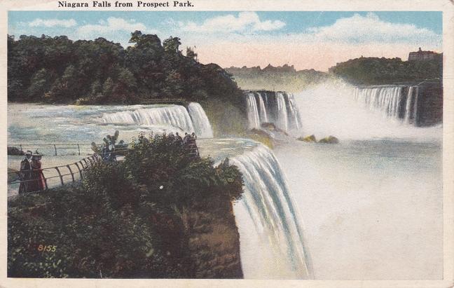 Niagara Falls NY, New York - View from Prospect Park - WB