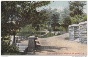 Drive on Hot Springs Mountain , Hot Springs , Arkansas , PU-1909