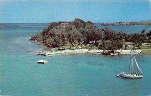 Christiansted St Croix Virgin Islands Hotel on the Cay Sailing Postcard J76252