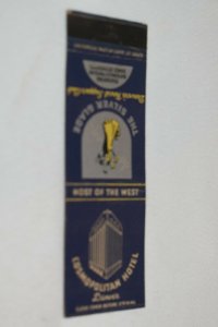 The Silver Glade Cosmopolitan Hotel Denver Colorado 20 Strike Matchbook Cover