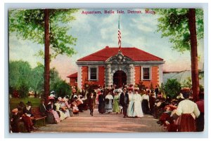 c1910 Aquarium. Belle Isle, Detroit, MI. Postcard P225E