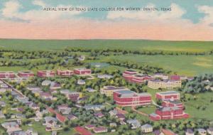 Texas Denton Aerial View Of Texas State College For Women