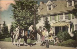 Chittendon VT Mountain Top Club Hand Colored Postcard