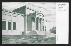 Deborah Cook Sayles Memorial Library Pawtucket RI Unused c1905