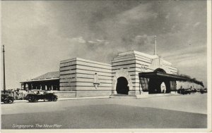 PC SINGAPORE, THE NEW PIER, Vintage Postcard (B42294)