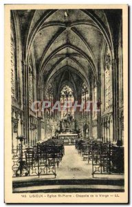 Old Postcard Lisieux Church St Pierre Chapel Of The Virgin